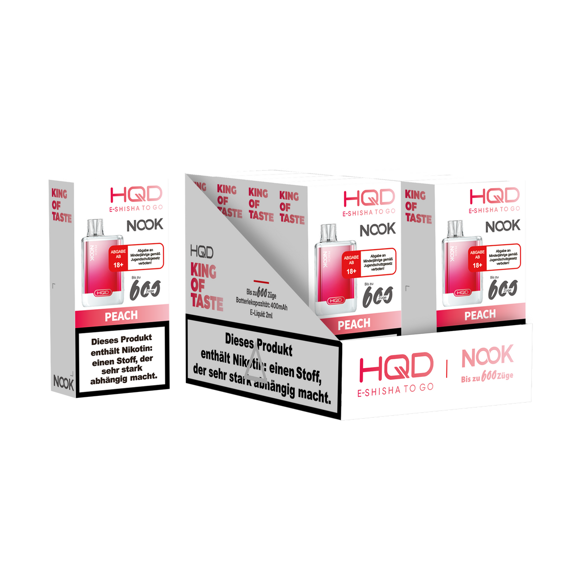 HQD Nook 20mg/ml Peach