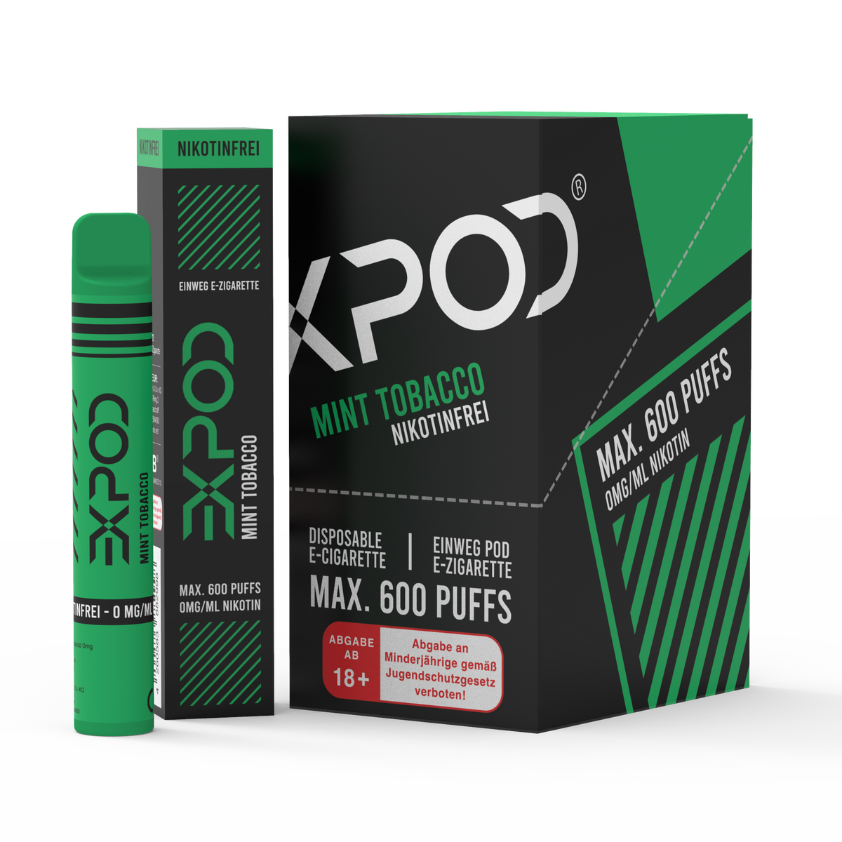 EXPOD Disposable Mint Tobacco 0mg/ml (Steuerware)