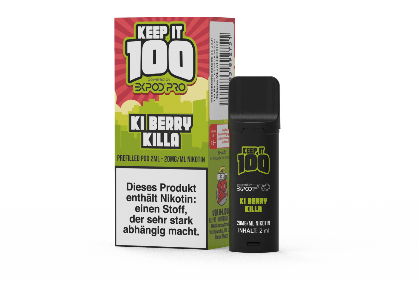 Expod Pro POD - Keep it 100 - Ki Berry Killa - 20mg