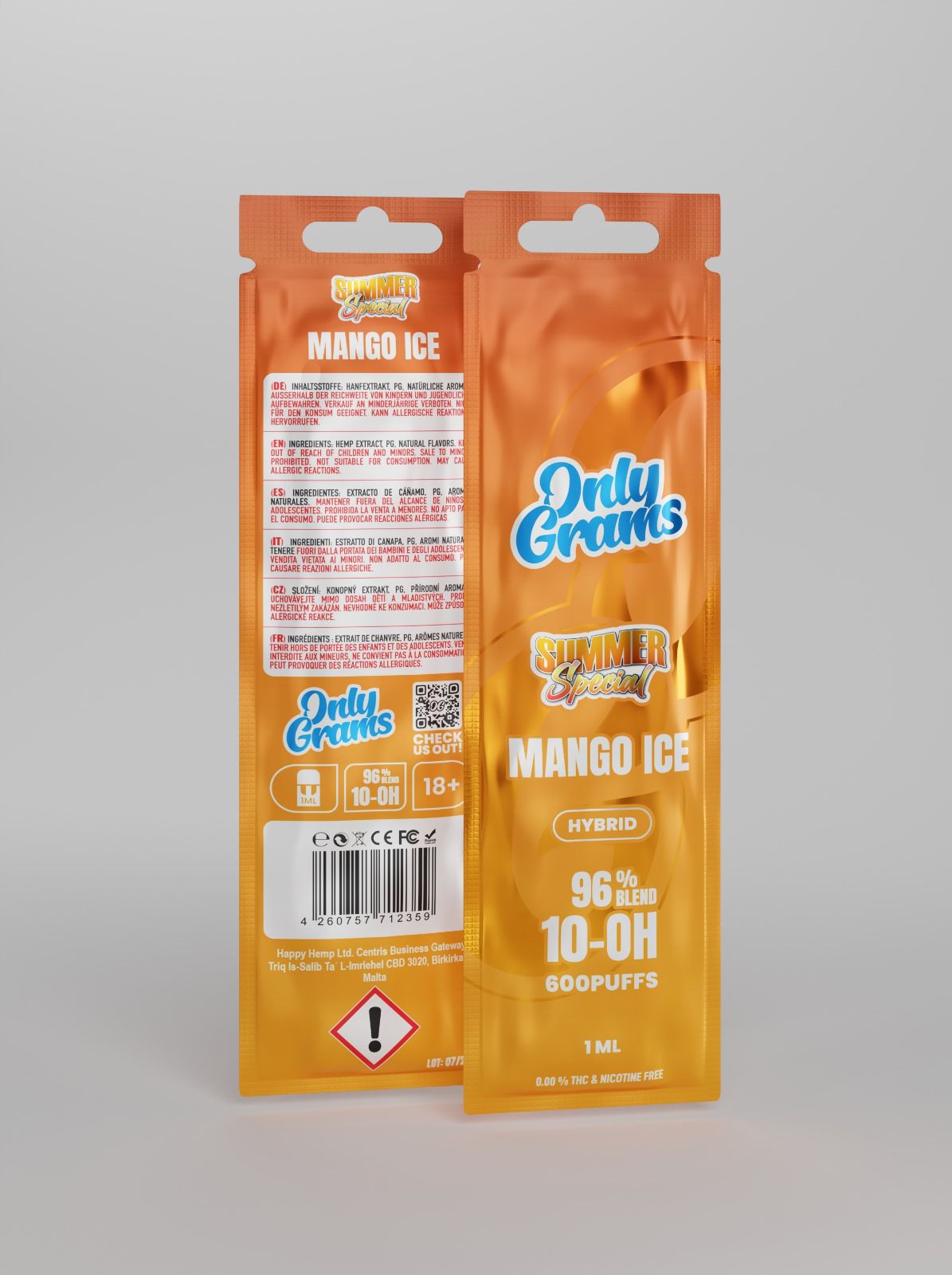 Only Grams Mango Ice (H2 Superior 96%)