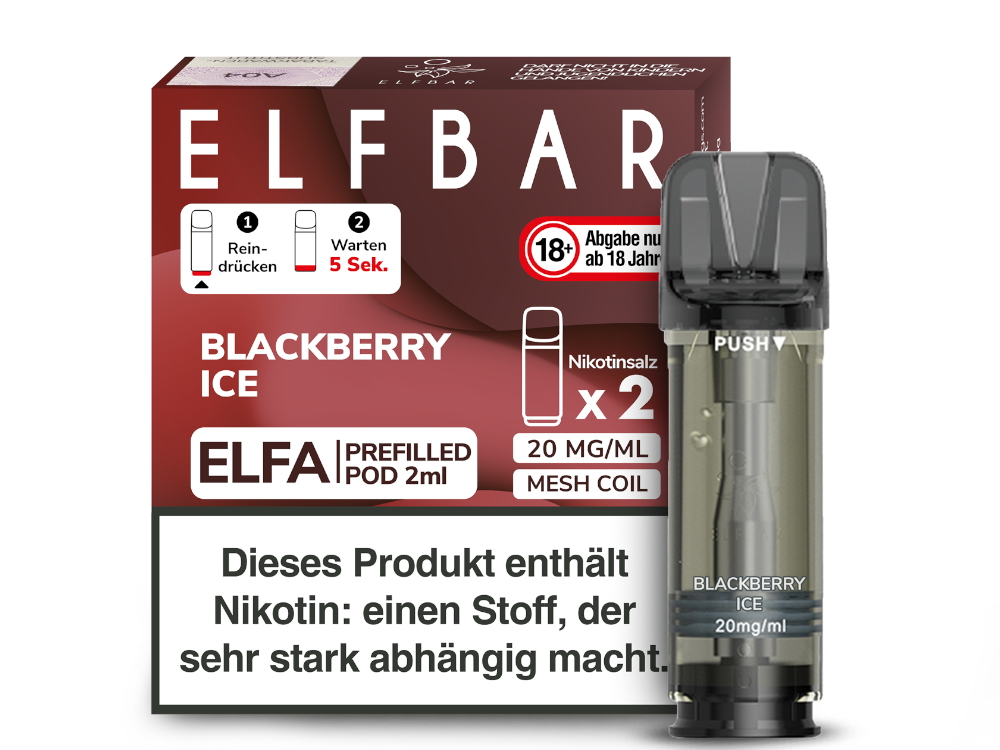 ELFA CP Prefilled Pod Blackberry Ice 20mg/ml