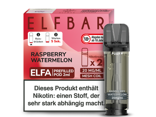 ELFA CP Prefilled Pod Raspberry Watermelon 20mg/ml