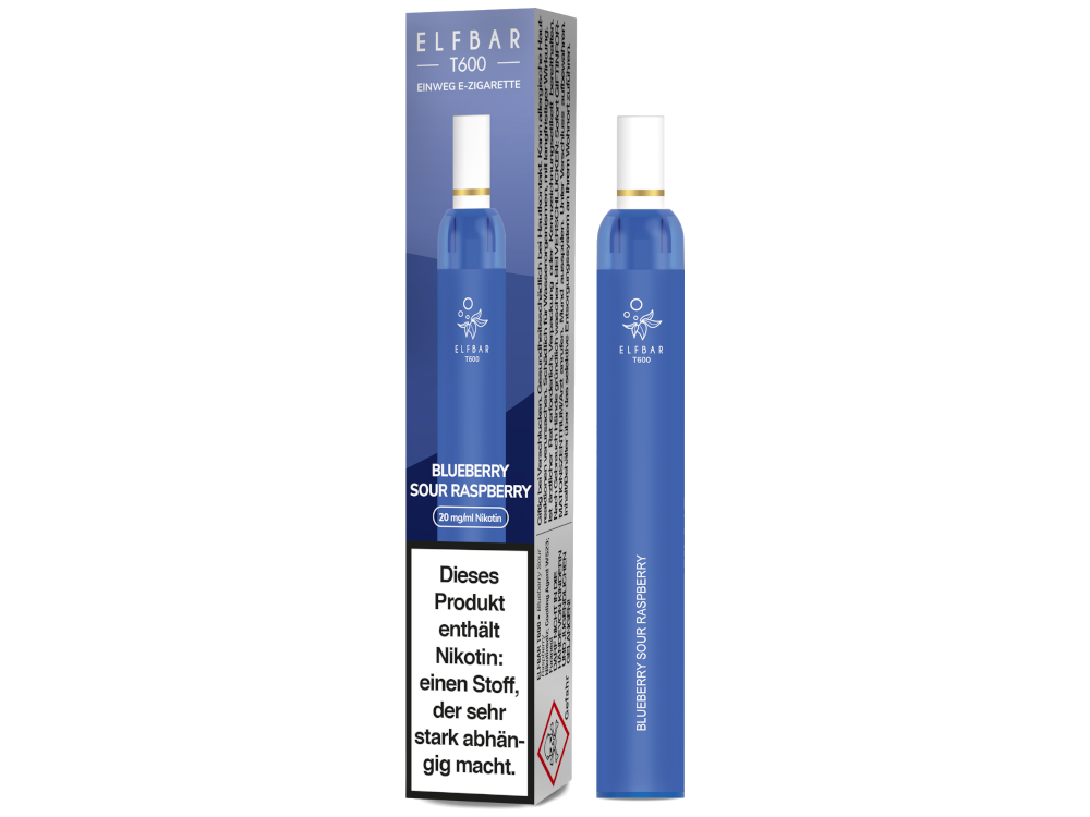 Elf Bar T600 Einweg E-Zigarette - Blueberry Sour Raspberry 20 mg/ml