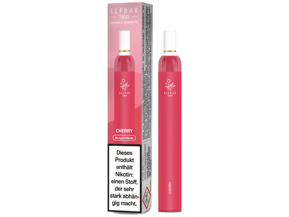 Elf Bar T600 Einweg E-Zigarette - Cherry 20 mg/ml