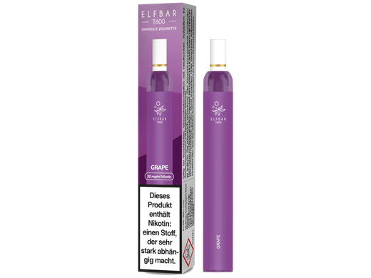 Elf Bar T600 Einweg E-Zigarette - Grape 20 mg/ml