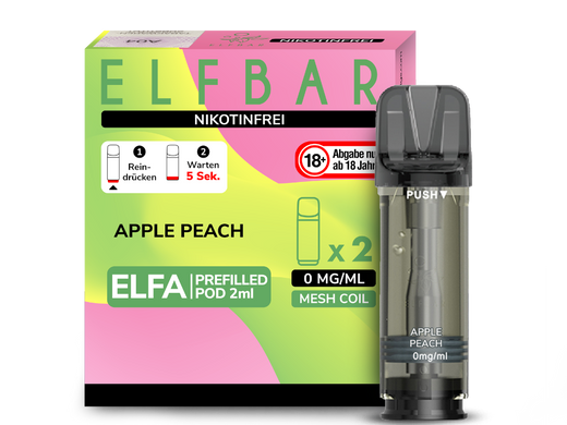 ELFA Pod Nikotinfrei (2er Pack) - Apple Peach