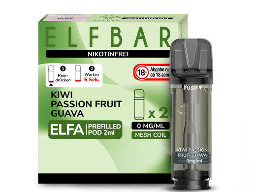 ELFA Pod Nikotinfrei (2er Pack) - Kiwi Passionfruit Guava
