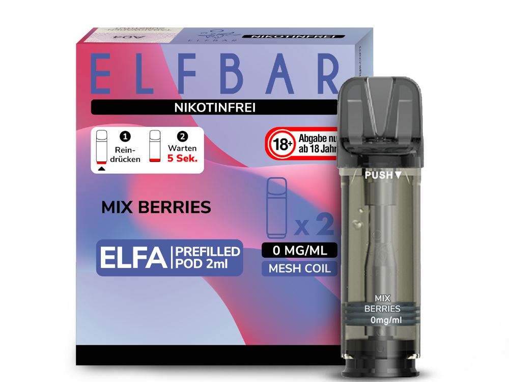 ELFA Pod Nikotinfrei (2er Pack) - Mix Berries