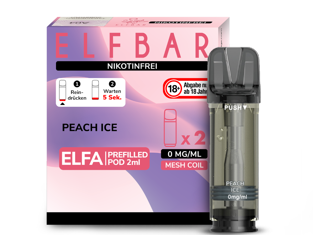 ELFA Pod Nikotinfrei (2er Pack) - Peach Ice