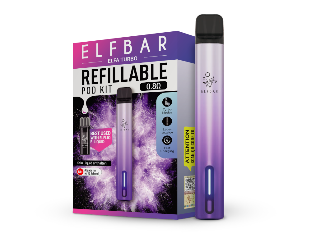Elfa Turbo E-Zigaretten Set aurora-lila