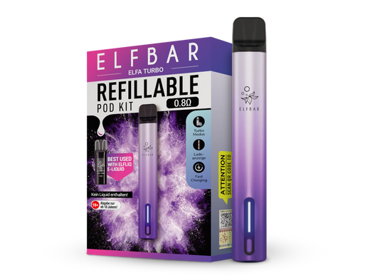Elfa Turbo E-Zigaretten Set aurora-lila