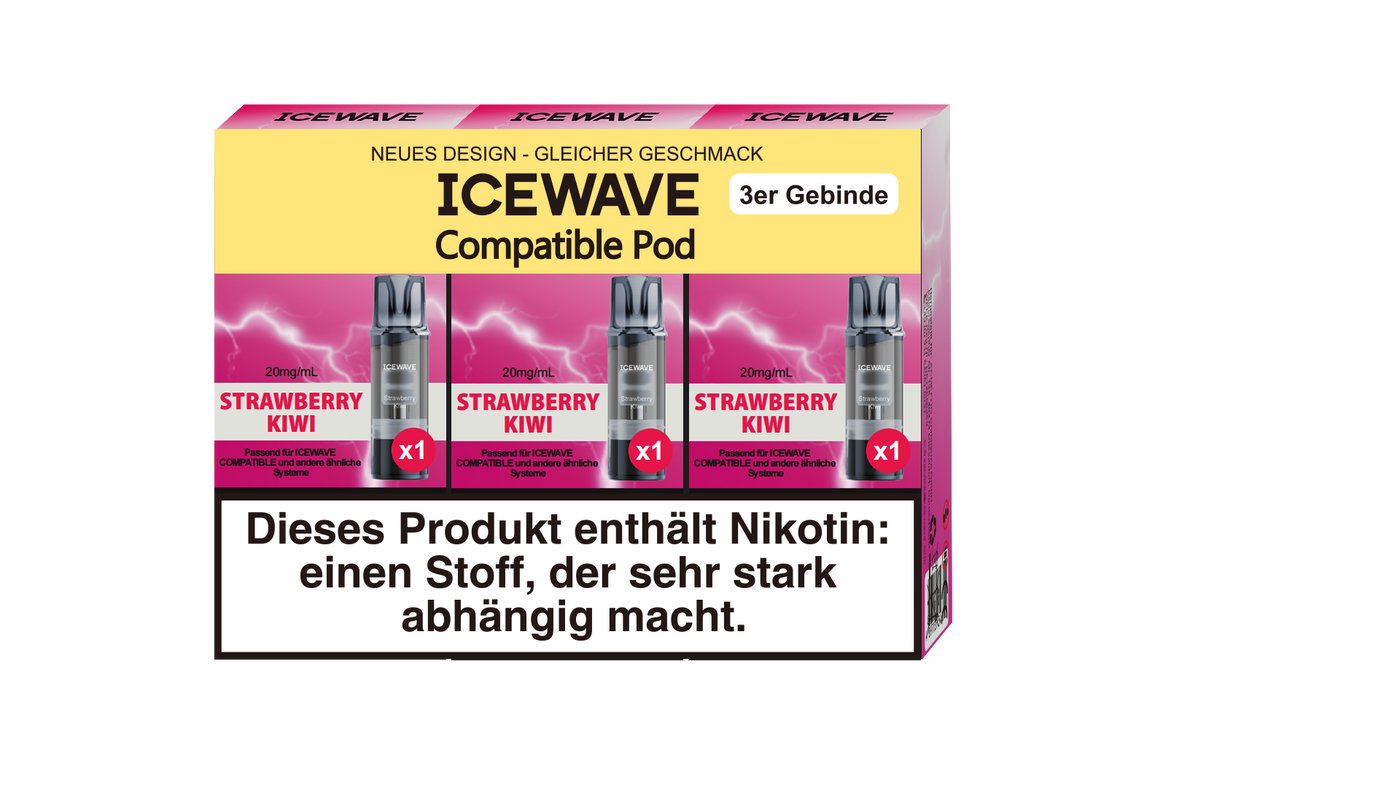 Icewave 3er Pack - Strawberry Kiwi