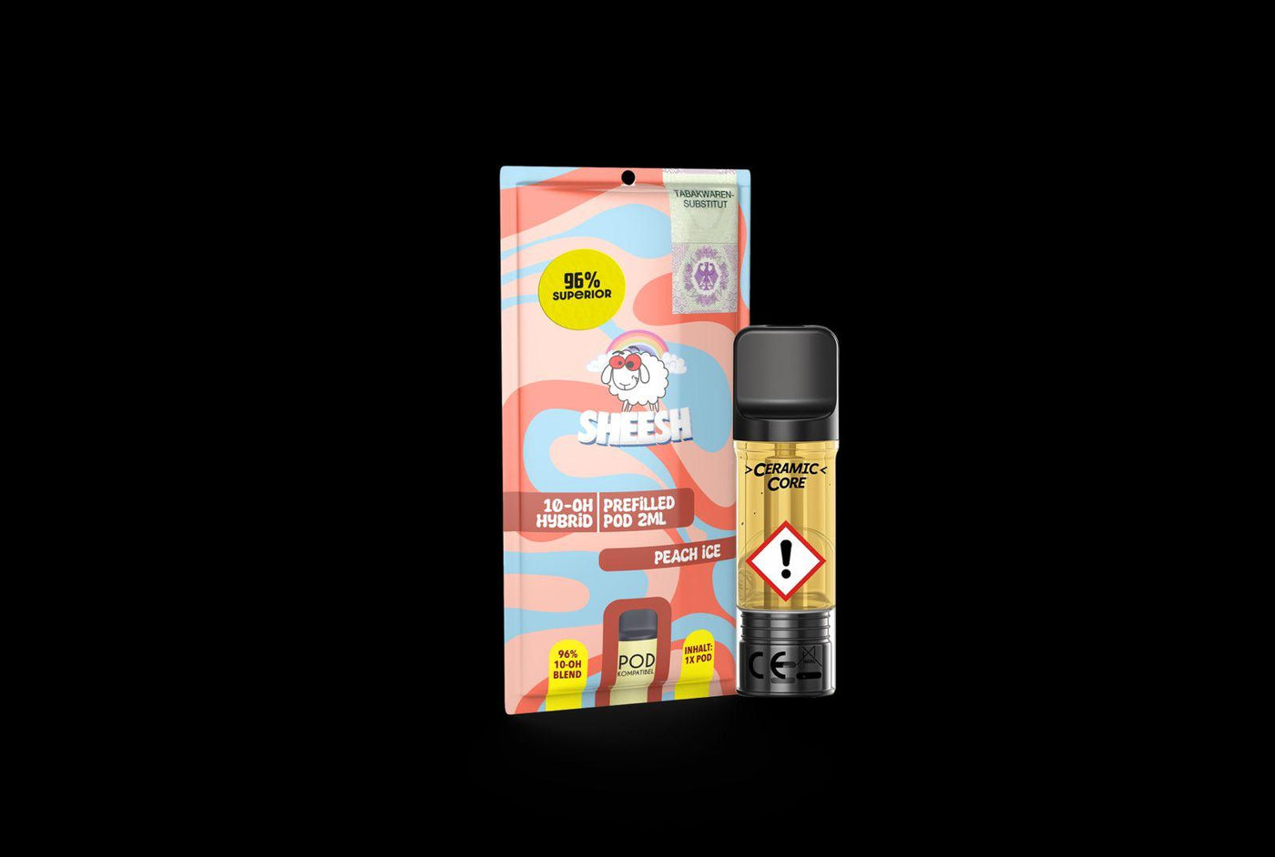 SHEESH - 96% H2 Superior Pod 2ml - Peach Ice