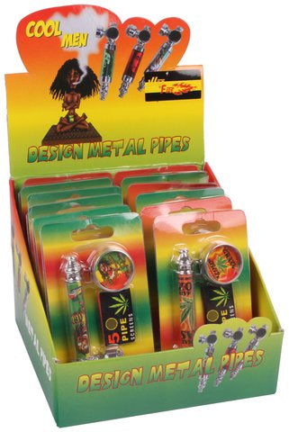 Weed Pipe inkl. 5 Siebe, Grinder (12x1)