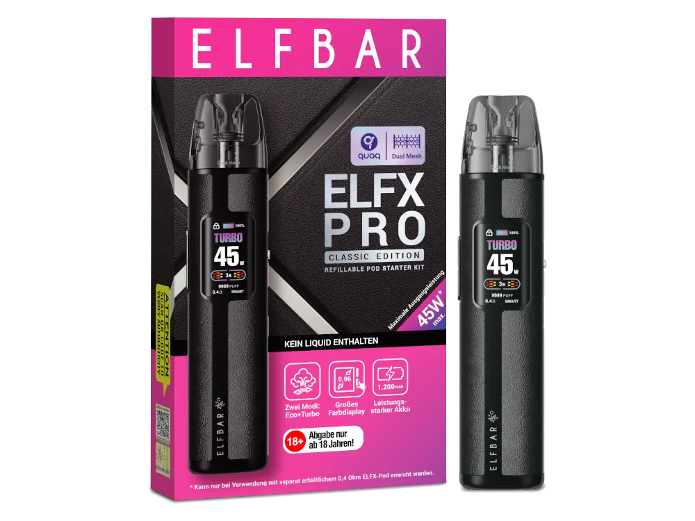 Elfbar ELFX Pro Refillable Kit black