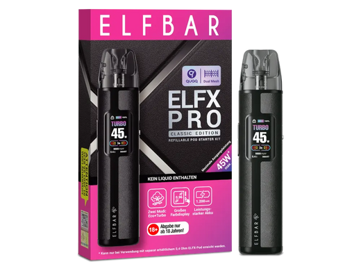 Elfbar ELFX Pro Refillable Kit black