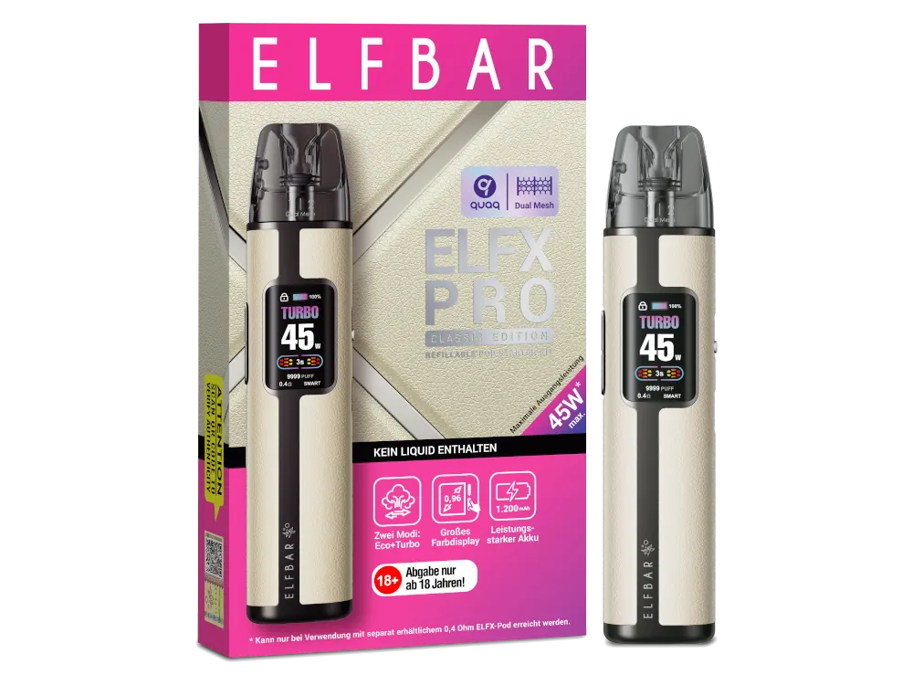 Elfbar ELFX Pro Refillable Kit white