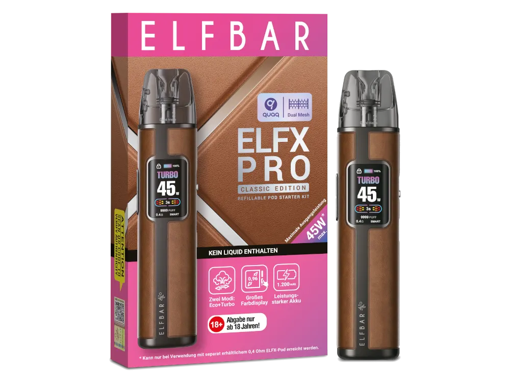 Elfbar ELFX Pro Refillable Kit cowboy brown