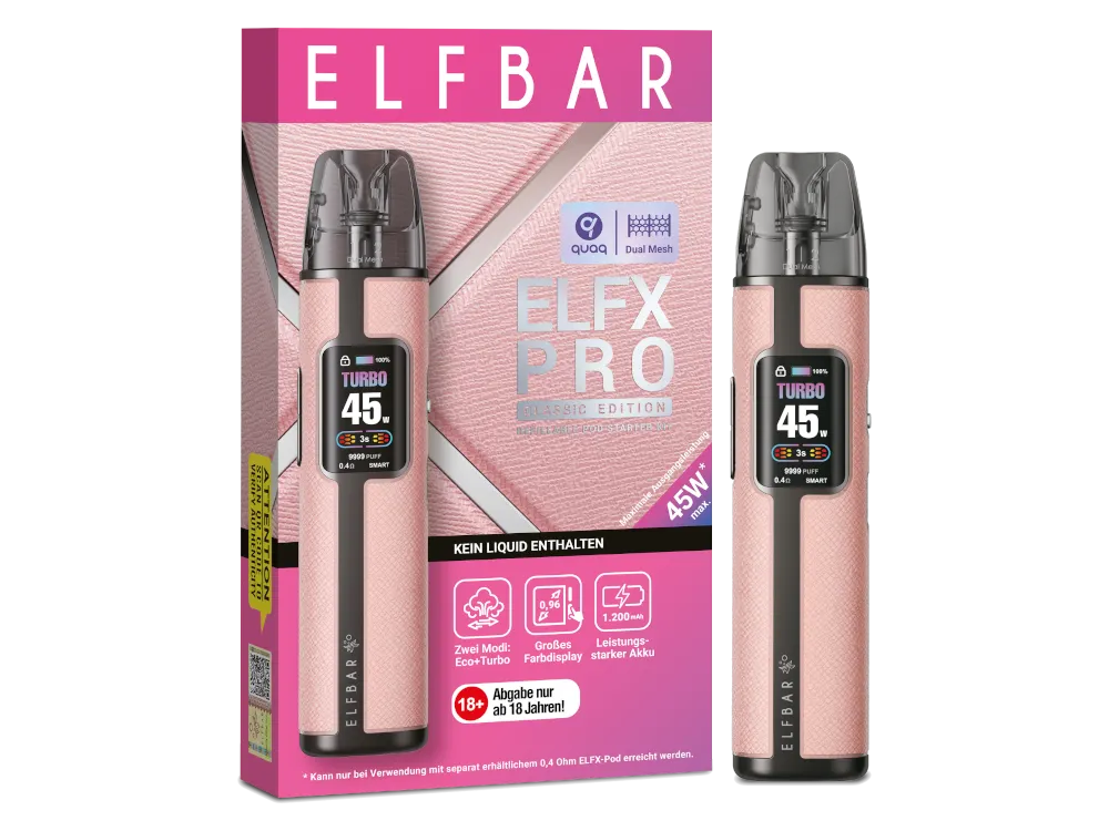 Elfbar ELFX Pro Refillable Kit pink