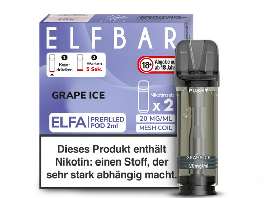 ELFA CP Prefilled Pod Grape Ice 20mg/ml