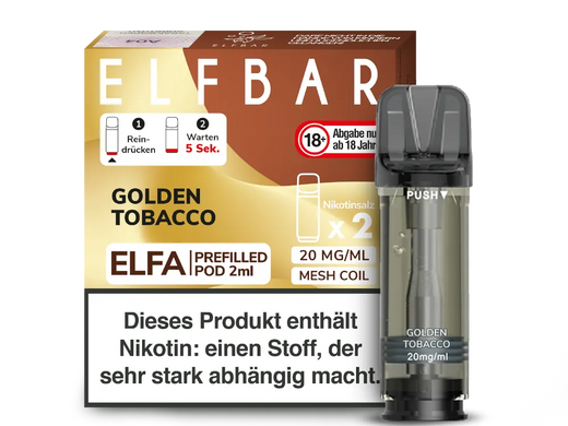 ELFA CP Prefilled Pod Golden Tobacco 20mg/ml