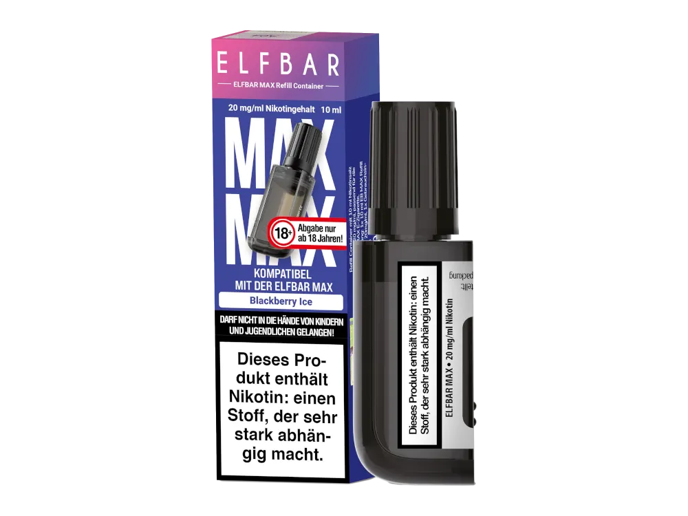 Elfbar Max 10ml Refill Container - Blackberry Ice