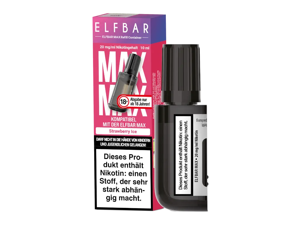 Elfbar Max 10ml Refill Container - Strawberry Ice
