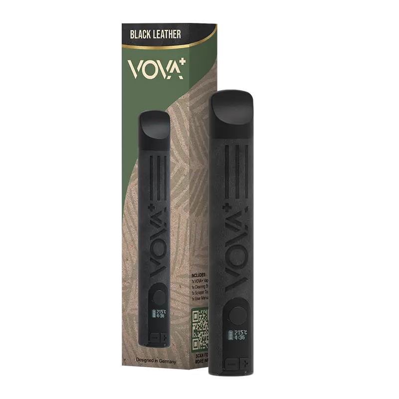Vova Plus Vaporizer - Black Leather