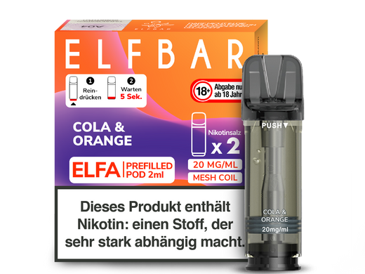 ELFA CP Prefilled Pod Cola&Orange 20mg/ml