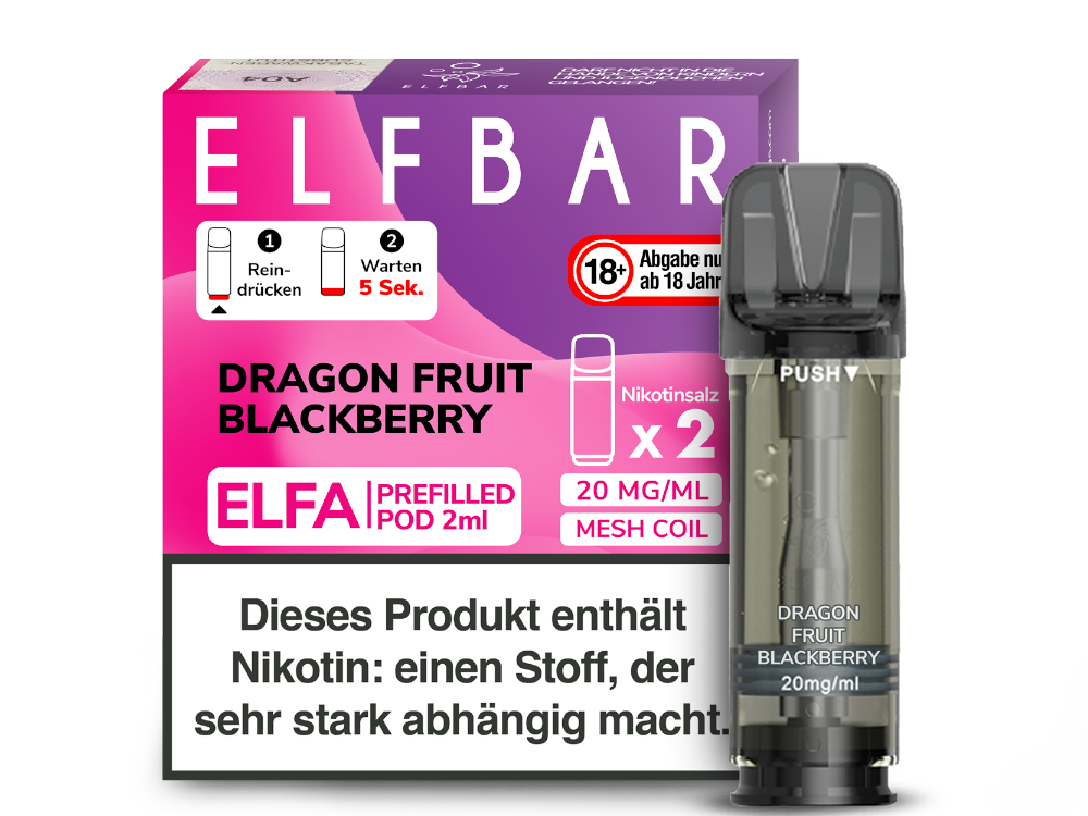 ELFA CP Prefilled Pod Dragon Fruit Blackberry 20mg/ml