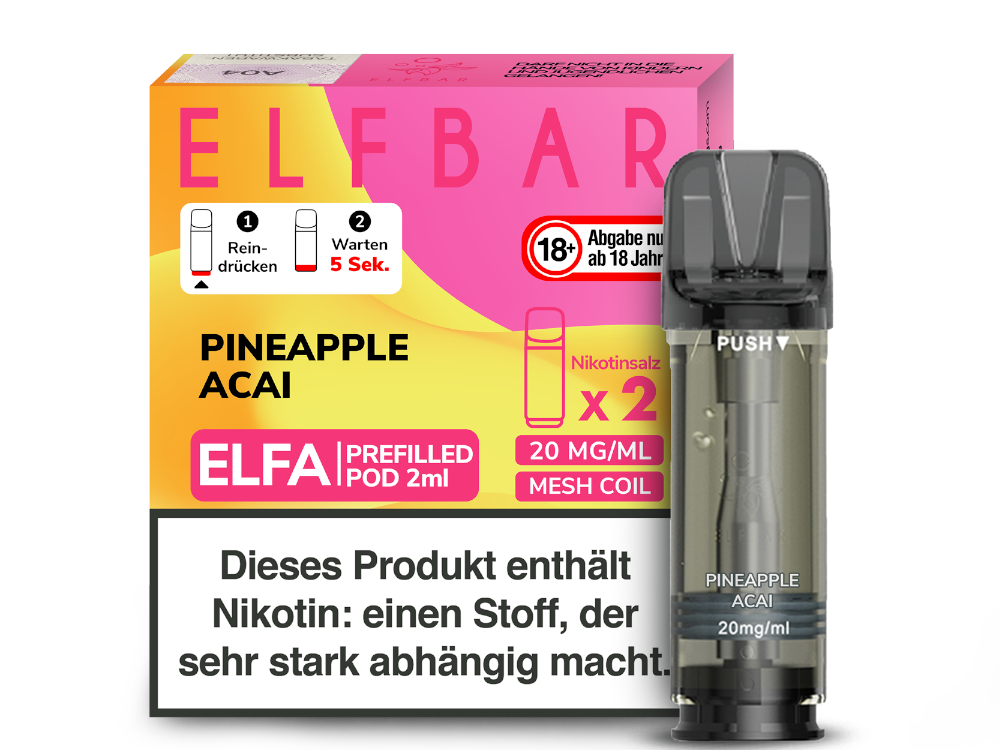 ELFA CP Prefilled Pod Pineapple Acai 20mg/ml