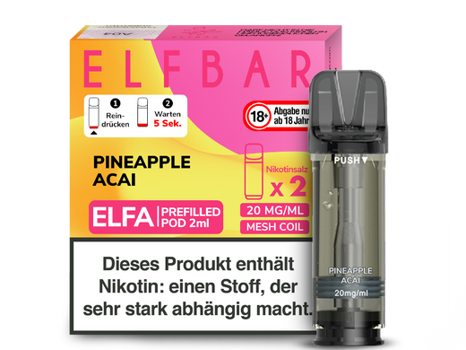 ELFA CP Prefilled Pod Pineapple Acai 20mg/ml
