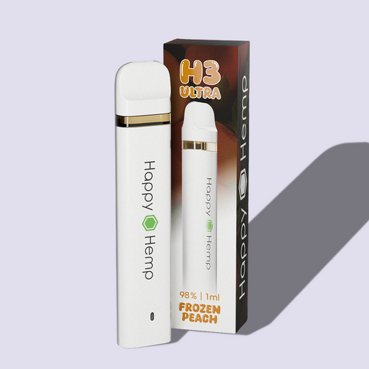 Happy Hemp H3 Ultra Vape 98% - Frozen Peach