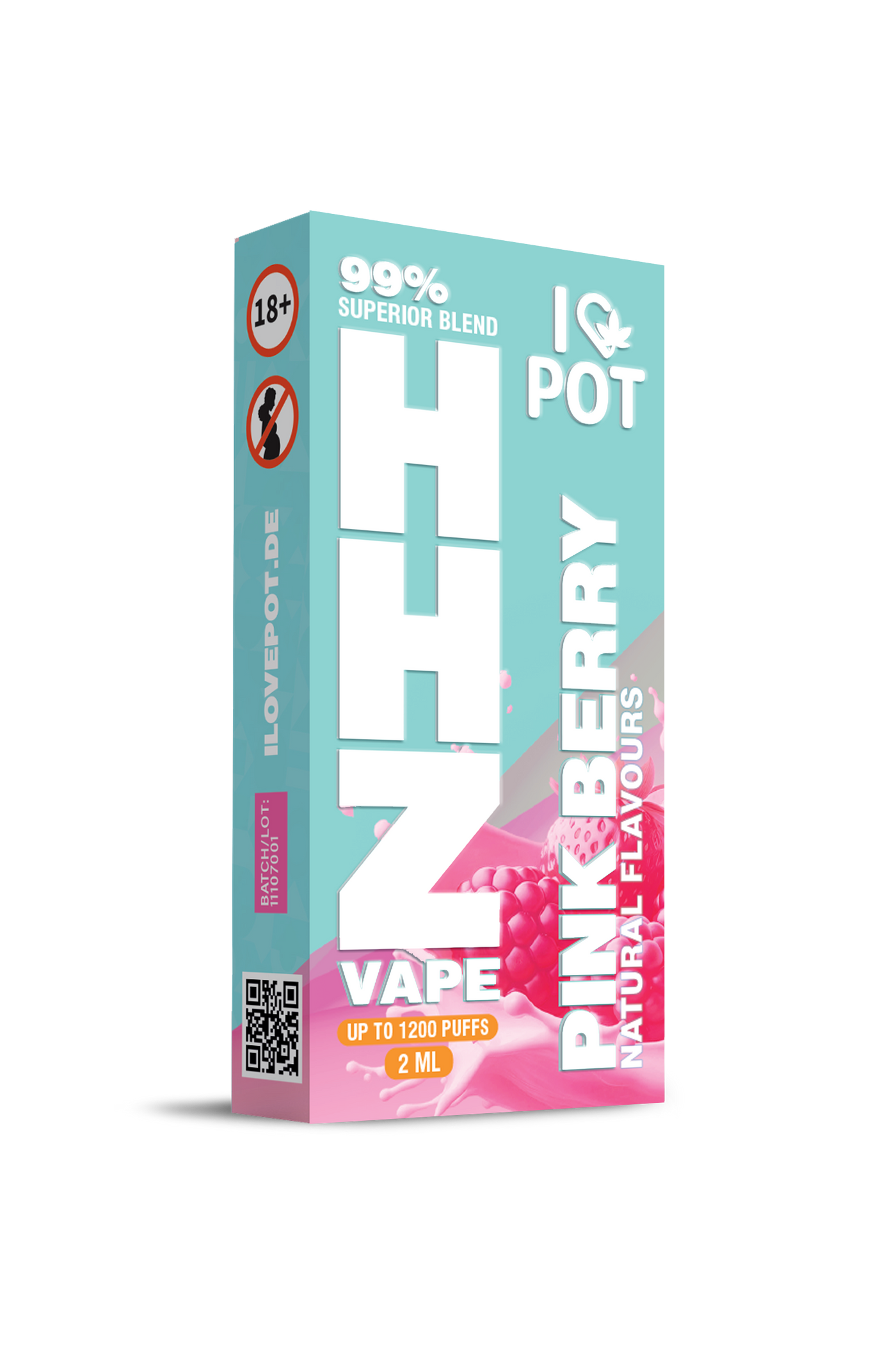 I Love Pot HHZ Vape Pink Berry 2ml