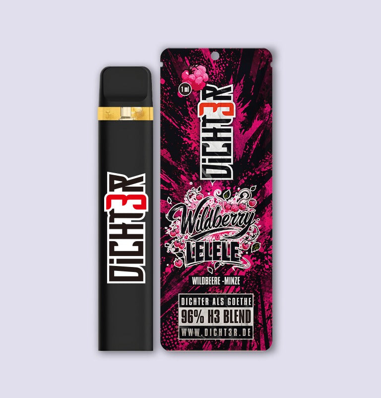 Dicht3r - 96% H3 Blend  Vape - Wildberry LELELE