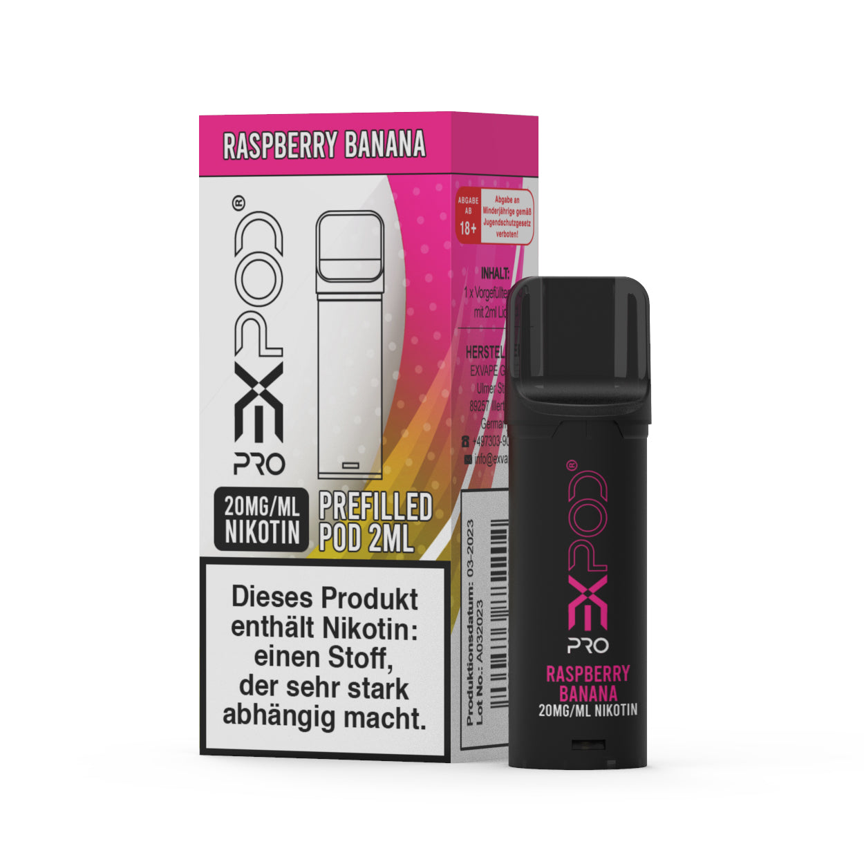Expod Pro POD - Raspberry Banana - 20mg