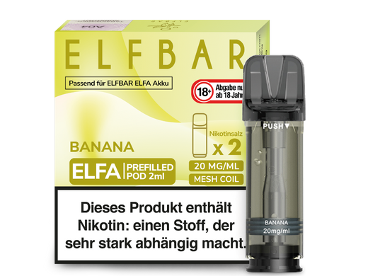ELFA CP Prefilled Pod Banana 20mg/ml
