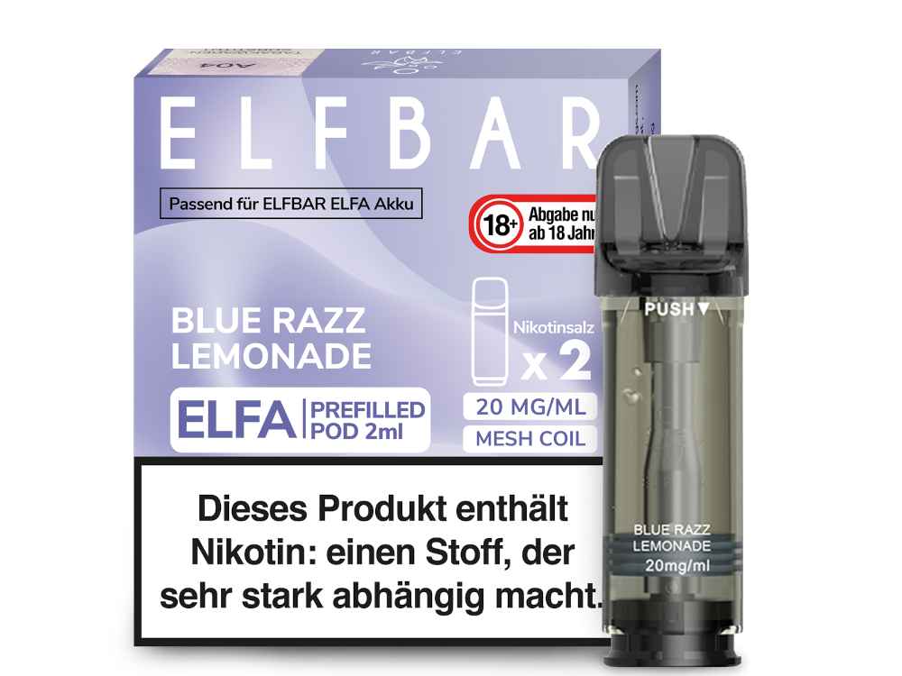 ELFA CP Prefilled Pod Blue Razz Lemonade 20mg/ml