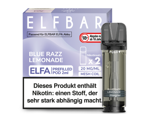 ELFA CP Prefilled Pod Blue Razz Lemonade 20mg/ml