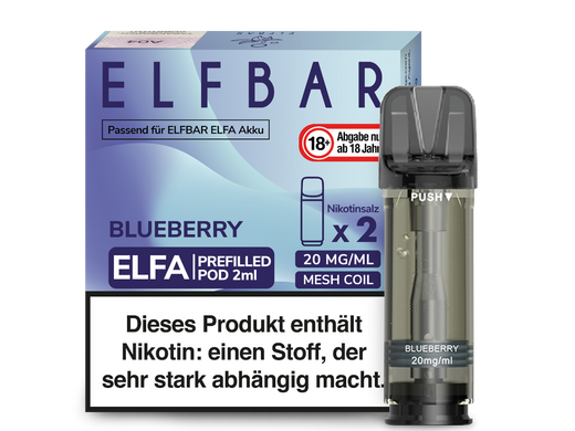 ELFA CP Prefilled Pod Blueberry 20mg/ml