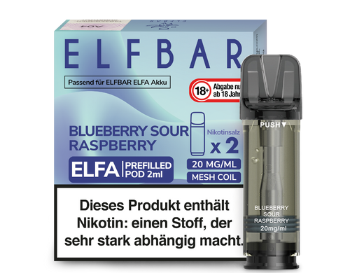ELFA CP Prefilled Pod Blueberry Sour Raspberry 20mg/ml