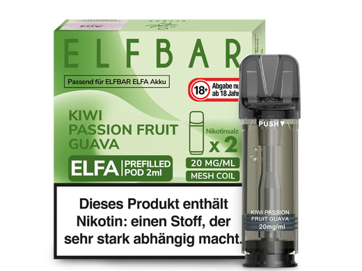 ELFA CP Prefilled Pod Kiwi Passion Fruit Guava 20mg/ml