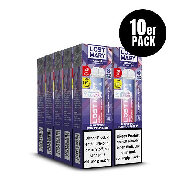 Lost Mary QM600 CP Blueberry Sour Raspberry 20mg/ml
