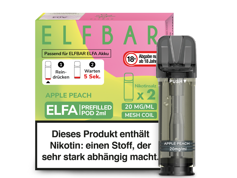 ELFA CP Prefilled Pod Apple Peach 20mg/ml