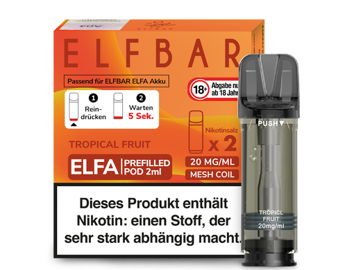 ELFA CP Prefilled Pod Tropical Fruit 20mg/ml