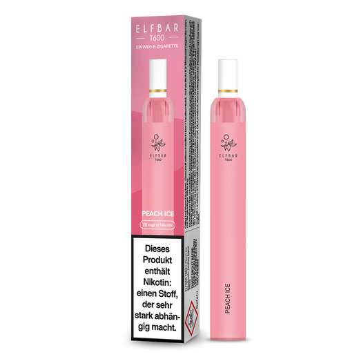 Elf Bar T600 Einweg E-Zigarette - Juicy Peach/Peach Ice 20 mg/ml