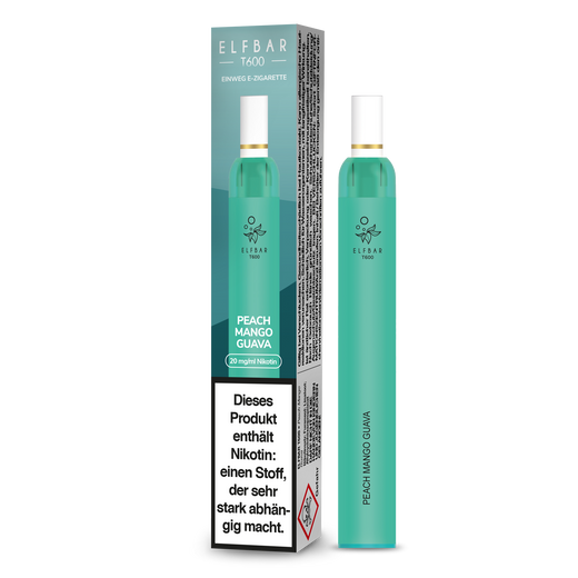 Elf Bar T600 Einweg E-Zigarette - Peach Mango Guava 20 mg/ml