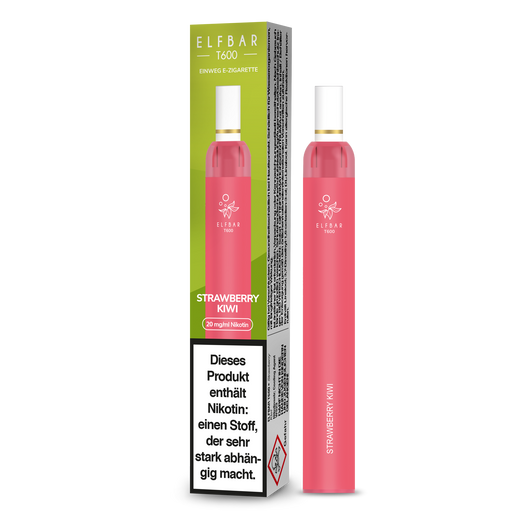 Elf Bar T600 Einweg E-Zigarette - Strawberry Kiwi 20 mg/ml