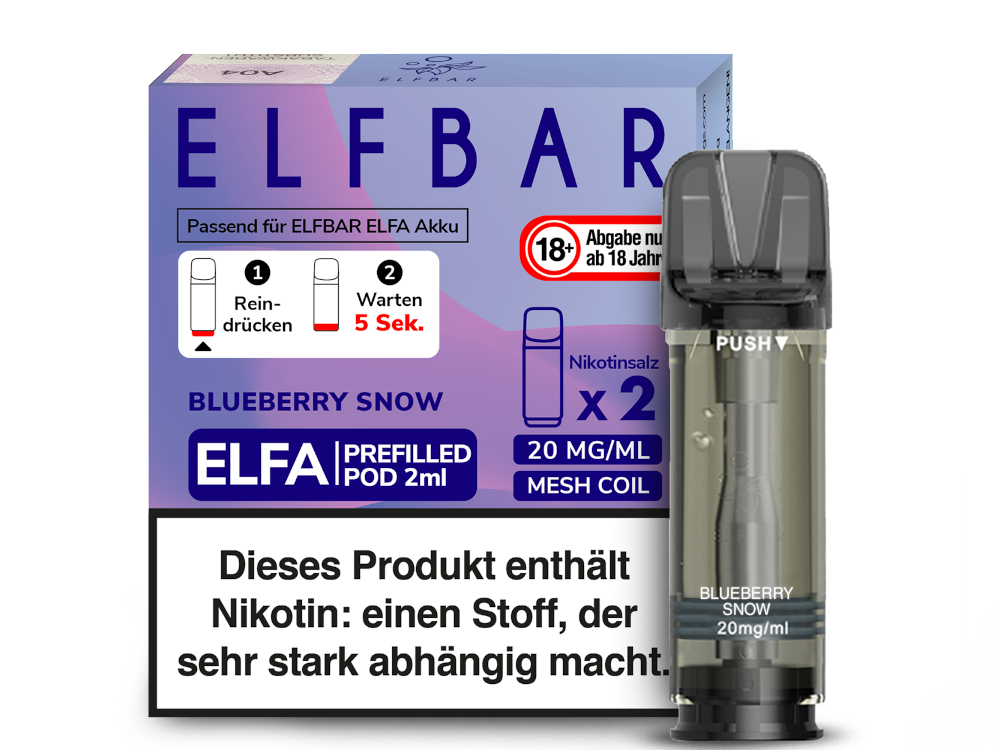 ELFA CP Prefilled Pod Blueberry Snoow 20mg/ml