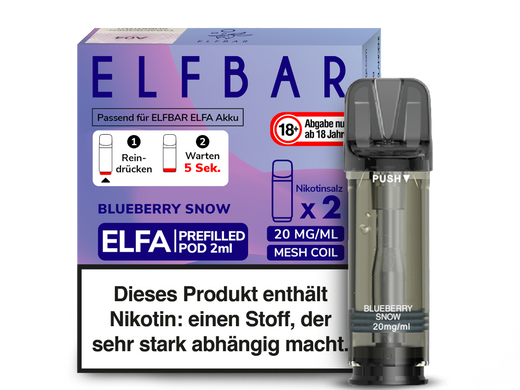 ELFA CP Prefilled Pod Blueberry Snoow 20mg/ml